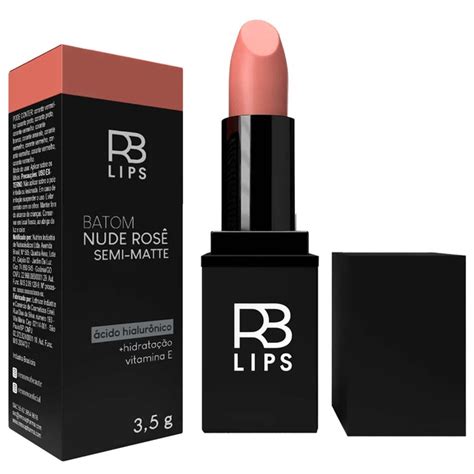 Batom Ácido Hialurônico Rennova Lips Nude Rosê