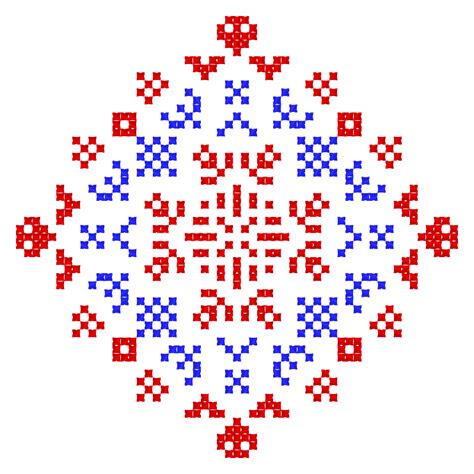 Цей орнамент створено у конструкторі на сайті www.ornament.name ...