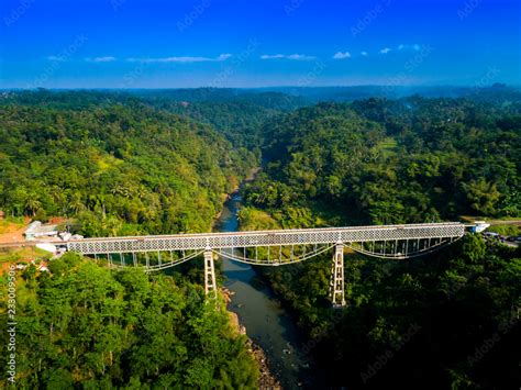 scenic aerial view  cirahong bridge  double deck structure  metal