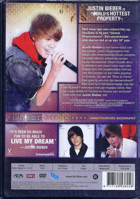 Justin Bieber Rise To Fame Dvd Dvd Dvds