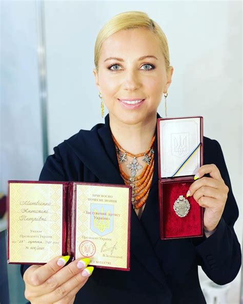 Tonya Matvienko Became The Honored Artist Of Ukraine Buna Time