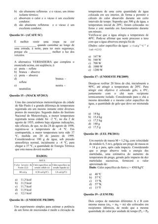 Lista Calorimetria Pdf