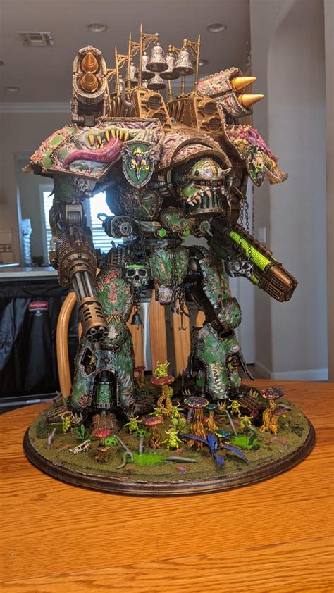 Plague Titan In Papa Nurgles Garden R40k