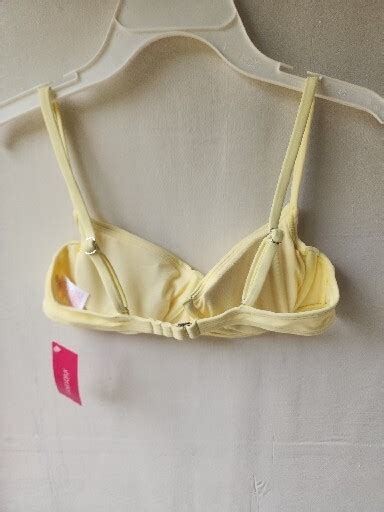 Xhilaration Underwire Bikini Top Yellow Shirred Size M For Sale Online EBay