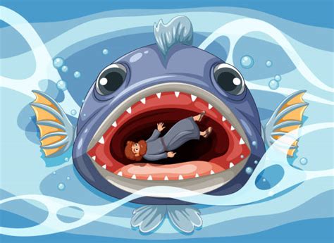70 Jonah And The Whale Clip Art Stock Illustrations Royalty Free