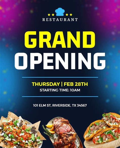 20 Creative Restaurant Grand Opening Flyer Ideas And Examples