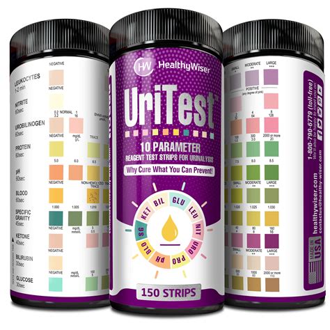 Parameter Urinalysis Test Strips Ct Made In Usa Urinary Tract