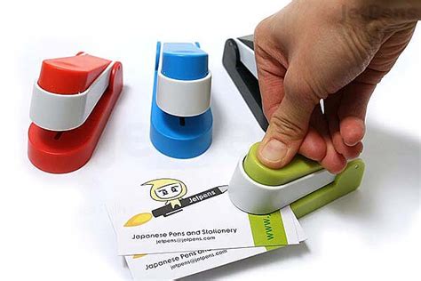 Kc Styling Stapleless Mini Stapler Lime Green Jetpens