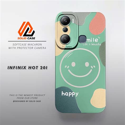 Jual Case Infinix Hot I Casing Infinix Hot I Smile Solid Case HP Terbaru Softcase
