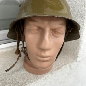 Vintage Military German Type Helmet M36 Bulgarian Army 1941 Original