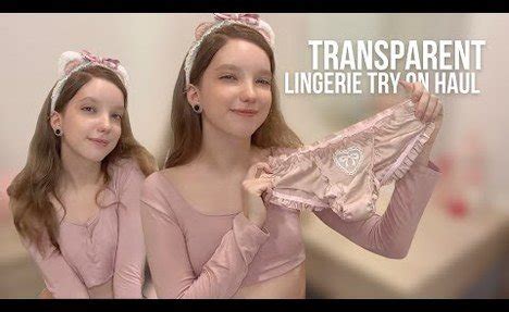 K TRANSPARENT LINGERIE TRY ON HAUL Videos Try On Haul Girls