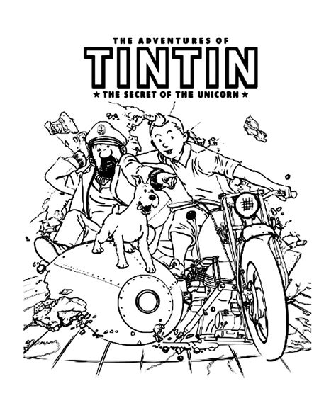 Jeux De Coloriage à Dessiner De Tintin Et Milou