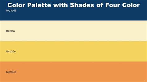 Color Palette With Five Shade Madison Champagne Cream Can Jaffa Ppt