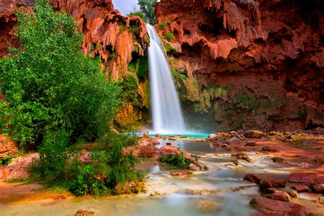 Afternoon Shadows at Havasu Falls - Jeremiah Barber Photography