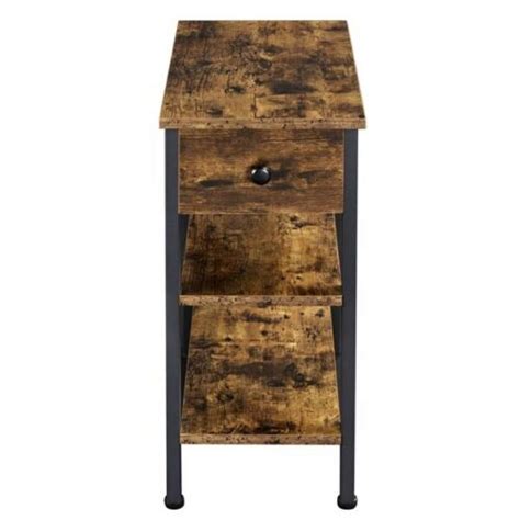 Modern Accent Side Table with Drawer and Shelves - Affordable Modern ...