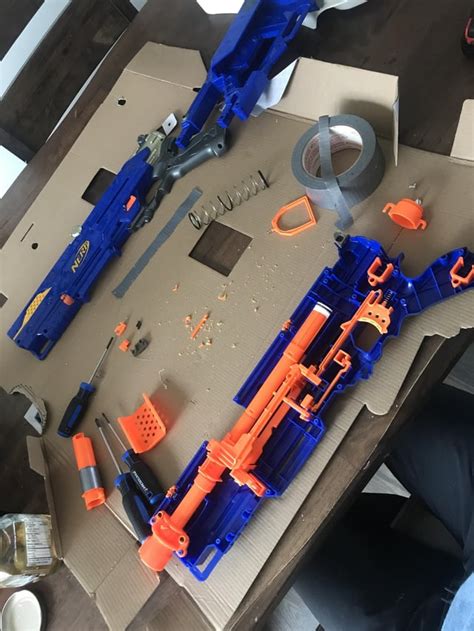 Beginner Mod: Nerf Longstrike Complete! : r/Nerf