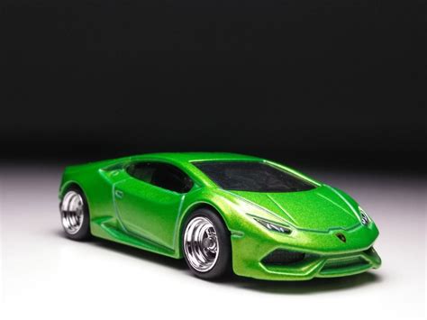 Hot Wheels Lamborghini Huracan Lp Green Custom Real Rubber Tires Etsy