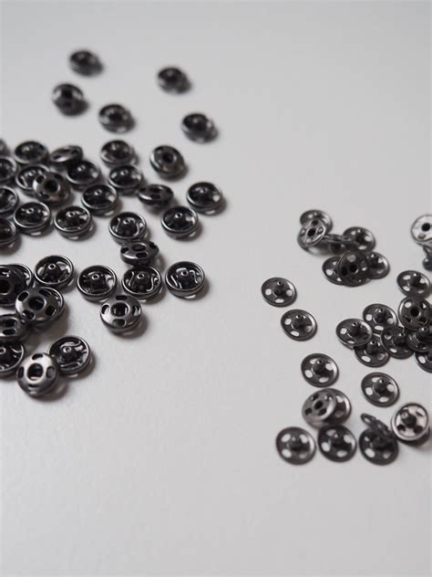 Small Gunmetal Press Studs 5mm 10 Pieces The New Craft House