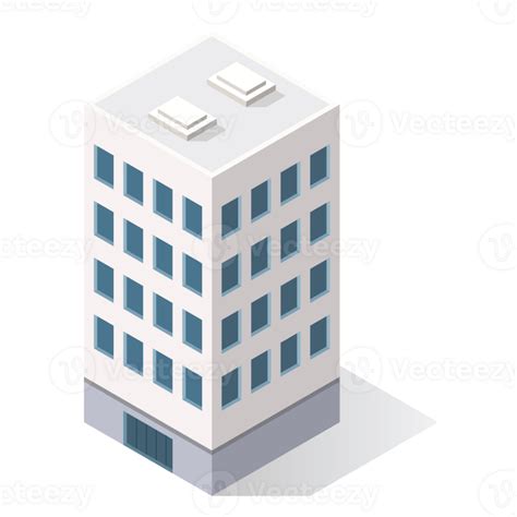 Isometric Building Illustration 23609850 Png