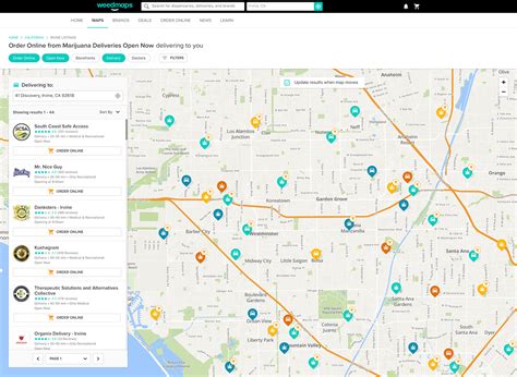 weedmaps maps redesign  behance