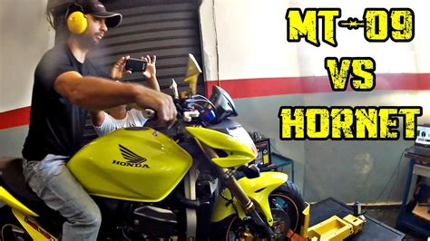 Mt Vs Hornet Injetada Vs Hornet Carburada No Dinam Metro Youtube