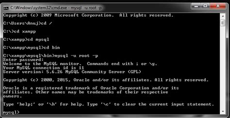 How To Use Mysql Through Cmd Use Mysql Through Command Line