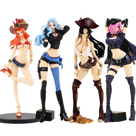 Anime One Piece Boa Hancock Nami Vivi Vinsmoke Reiju Figure Toy Flag Diamond Ship Hancock Pirate