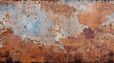 Rustic Metal Textures Peeling Paint And Welds On Weathered Background