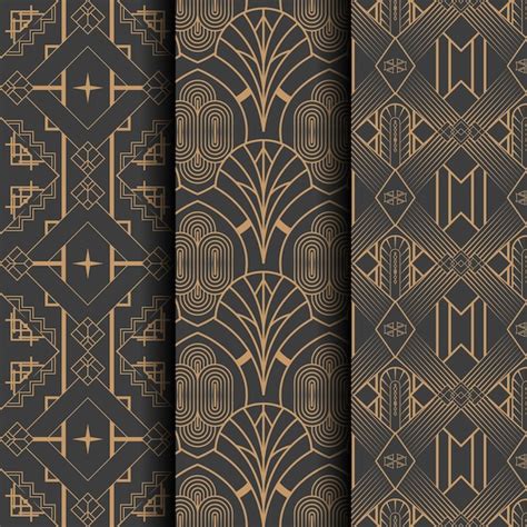 Premium Vector Vintage Art Deco Pattern Illustration