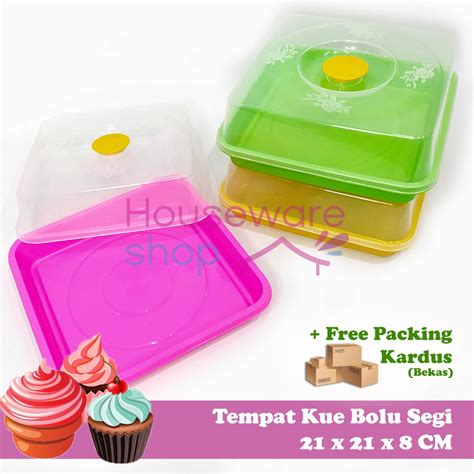 Jual Tempat Kue Bolu Segi Tutup Food Grade Shopee Indonesia