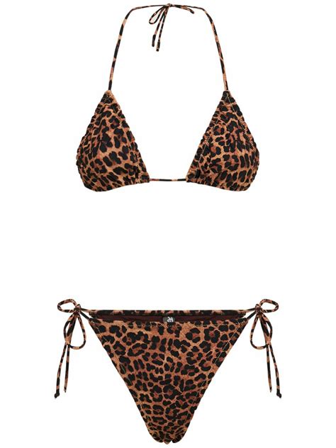 REINA OLGA Concetta Printed Triangle Bikini Set Reina Olga