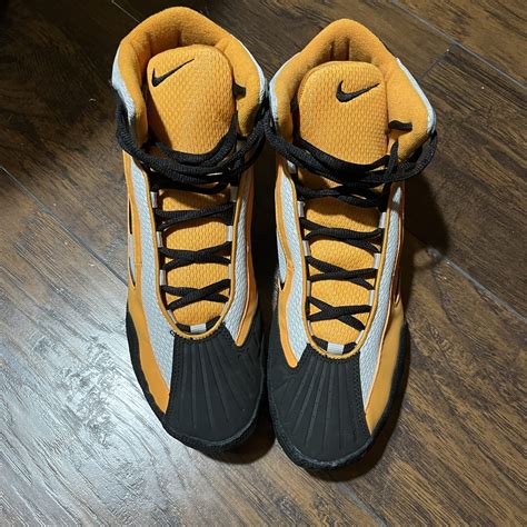 Nike Orange And Black Takedown 2 Wrestling Shoes Rare Wrestling Shoes
