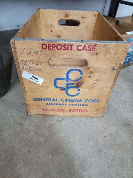 Pop Wooden Crate Baer Auctioneers Realty Llc