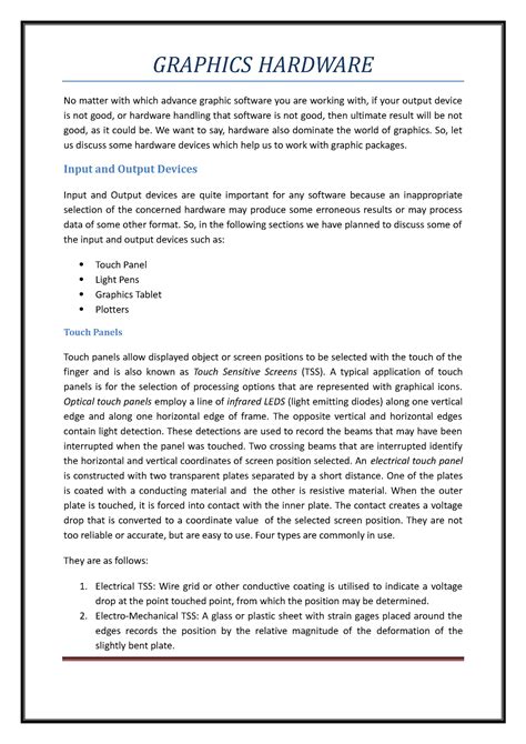 graphics hardware lessonn  graphics hardware  matter