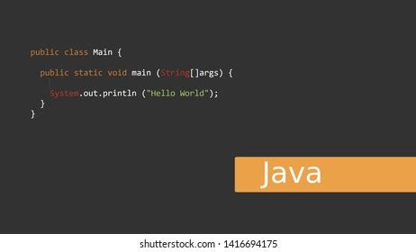world code java programming language stock illustration