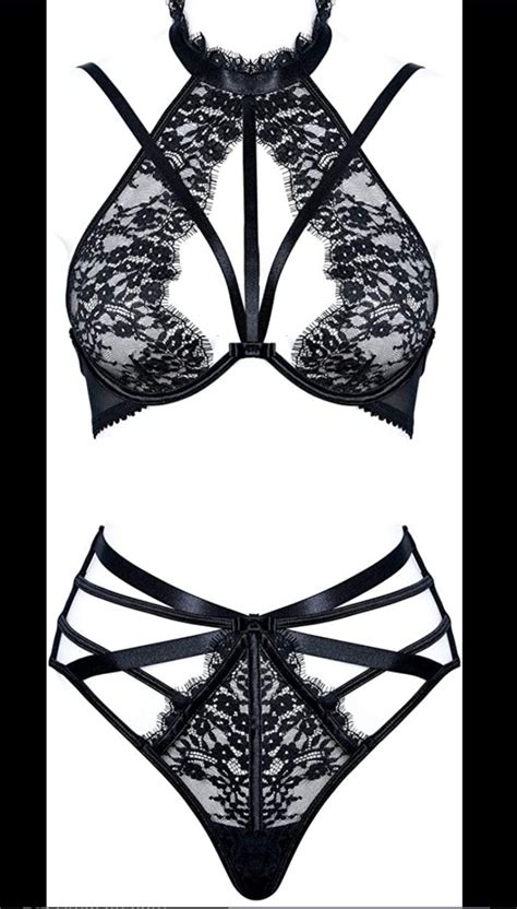 Scalloped Trim Floral Lace Lingerie Set Artofit