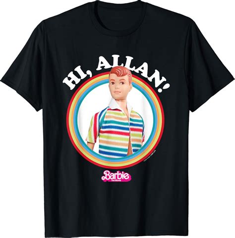 Amazon Barbie The Movie Hi Allan T Shirt Clothing Shoes Jewelry