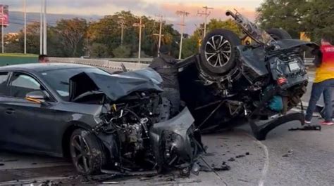 VIDEO Fuerte Accidente Entre Auto Y Camioneta En El Paso Express