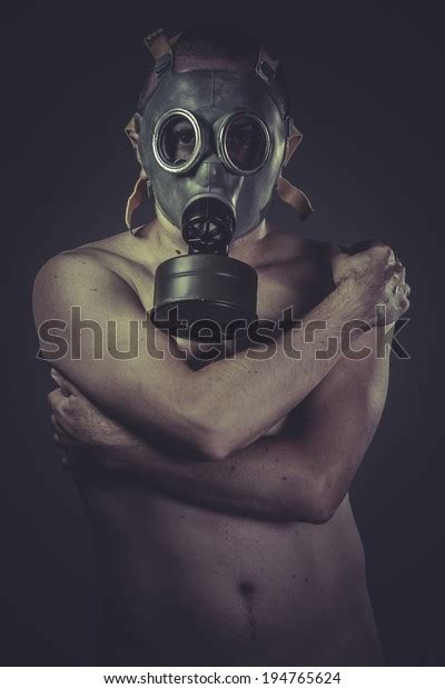 Nude Man Gas Mask Pollution Concept Stock Photo Shutterstock