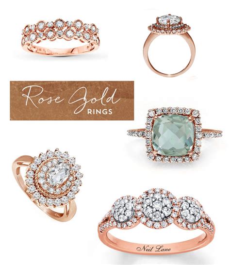 Rose Gold + Heirloom Engagement Rings from Jared