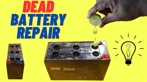 Revive Your Battery How To Restore A Dead Lead Acid Battery With Lemon Youtube