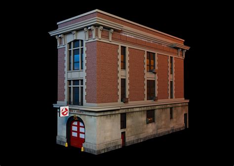 Ghostbusters Firehouse Resin Diorama Scene Background Display Prop 164