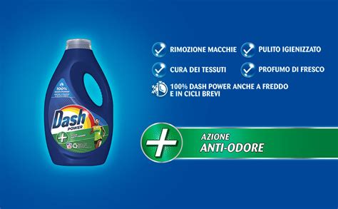 Dash Power Detersivo Liquido Lavatrice 36 Lavaggi Azione Anti Odore