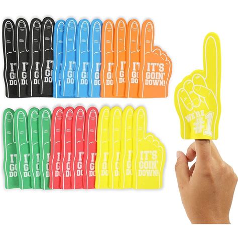 Mini Foam Fingers For Sports Events Its Going Down Were 1 55 In 24 Pack Michaels