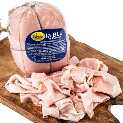 Mortadella Bologna I G P La Blu Felsineo Kg Mortadella Shop Bologna