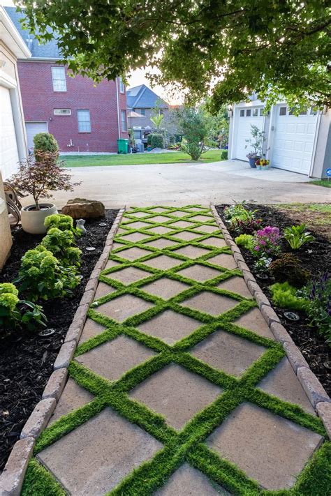 How To Lay A Paver Walkway With Grass In Between