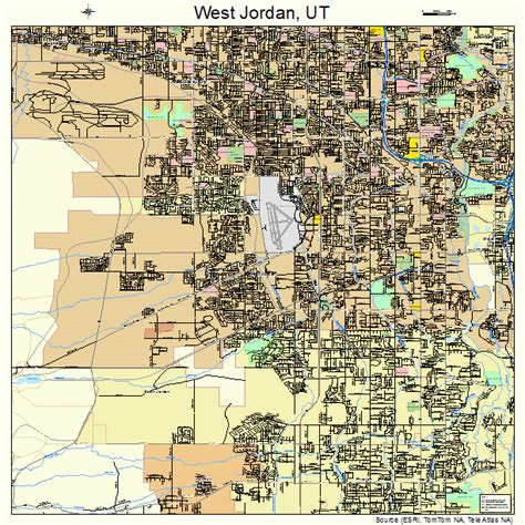 West Jordan Utah Street Map 4982950