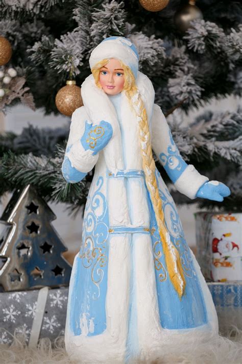 Снегурочка ватная кукла под ёлку на заказ в интернет-магазине Ярмарка ...