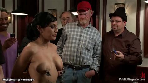 Big Boobs Brunette Beretta James And Some Stranger Slut Are Bound And Throats And Pussies And