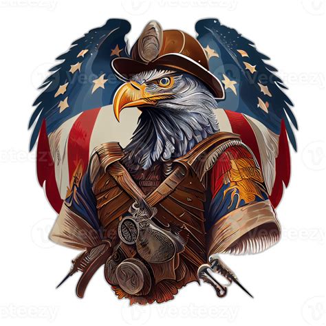 American Patriotic Eagle Illustration Artwork Patriot Eagles